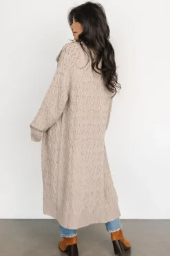 Sale Baltic Born Oakley Long Cardigan | Oatmeal