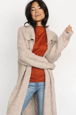 Sale Baltic Born Oakley Long Cardigan | Oatmeal
