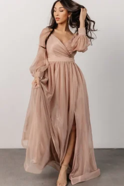 Hot Baltic Born Octavia Shimmer Gown | Blush