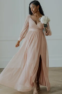 Hot Baltic Born Octavia Shimmer Gown | Blush