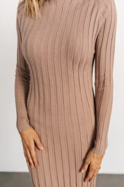 Best Baltic Born Oliver Ribbed Sweater Dress | Mocha