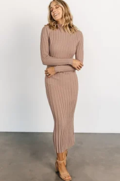 Best Baltic Born Oliver Ribbed Sweater Dress | Mocha