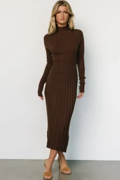 Best Baltic Born Oliver Ribbed Sweater Dress | Mocha