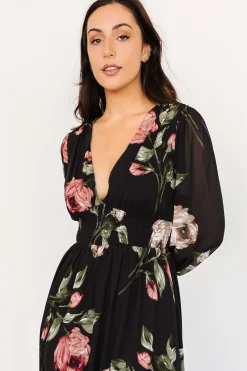 Best Baltic Born Olivia Maxi Dress | Black Rose Floral