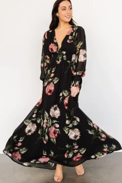 Best Baltic Born Olivia Maxi Dress | Black Rose Floral