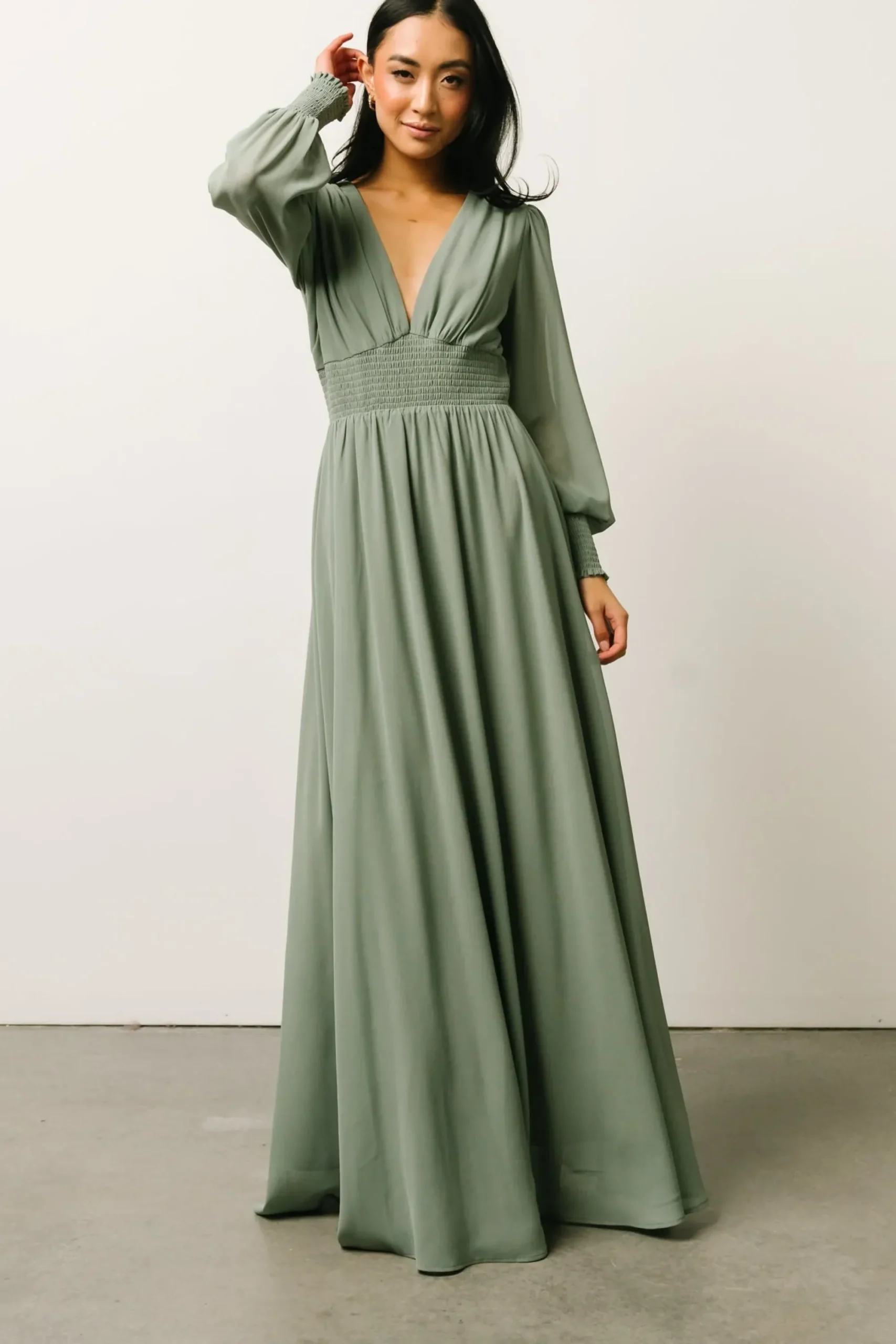 Best Baltic Born Olivia Maxi Dress | Eucalyptus