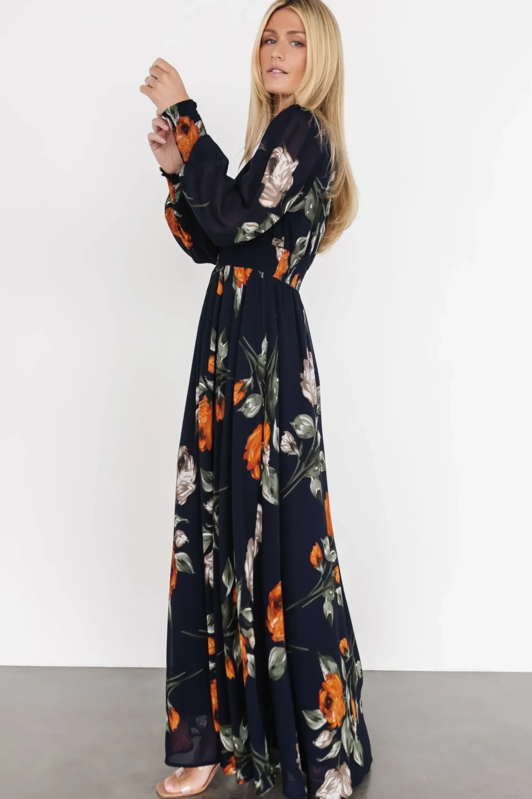 Outlet Baltic Born Olivia Maxi Dress | Midnight Navy Floral