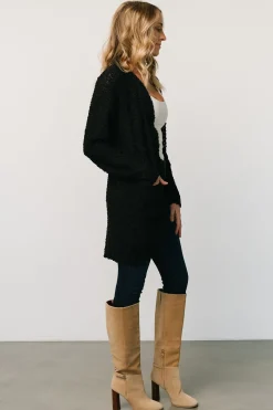 New Baltic Born Oxford Pocket Cardigan | Black