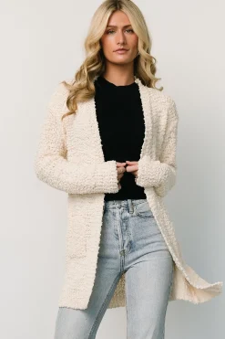 Clearance Baltic Born Oxford Pocket Cardigan | Cream