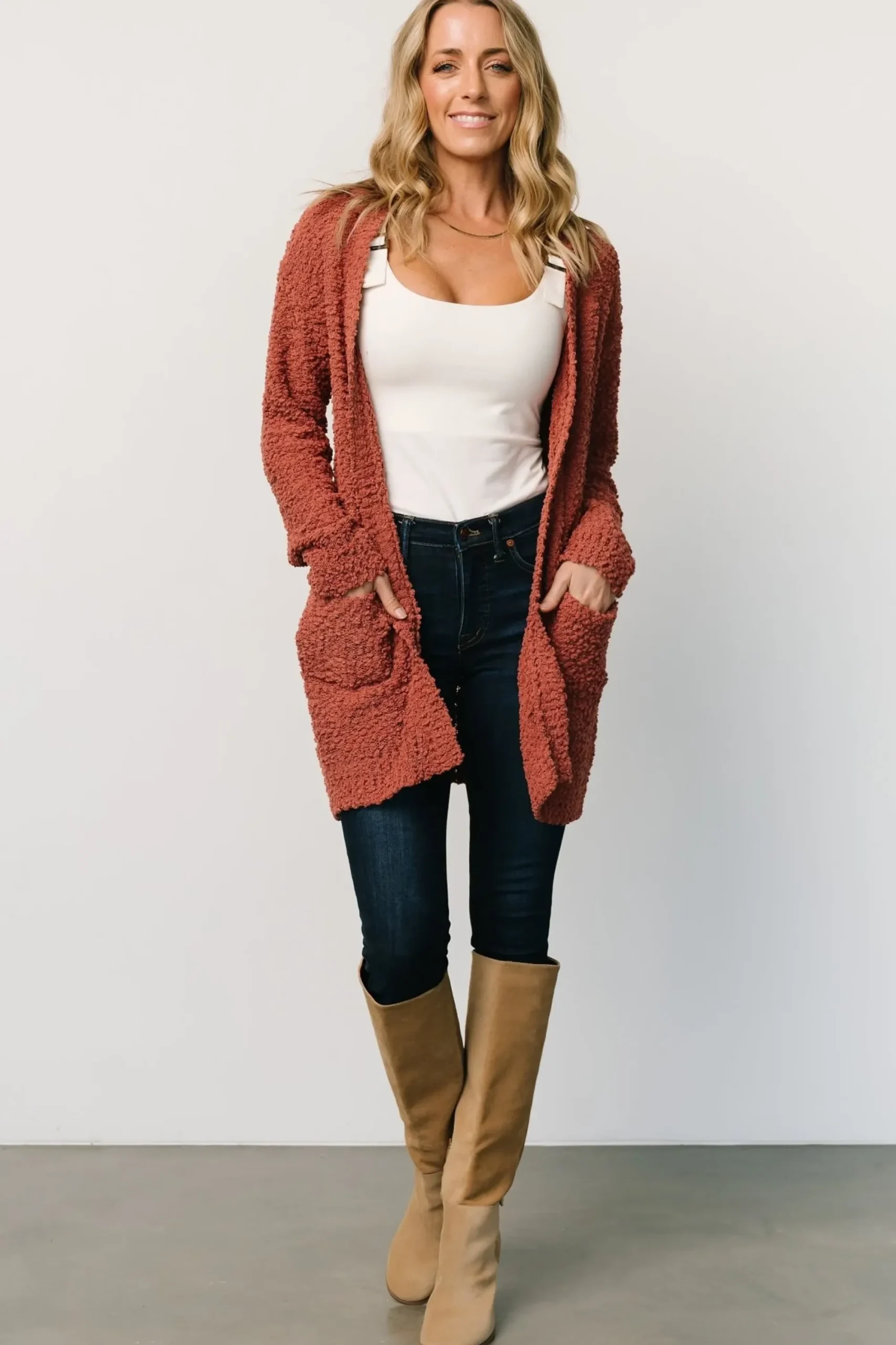 Discount Baltic Born Oxford Pocket Cardigan | Rust