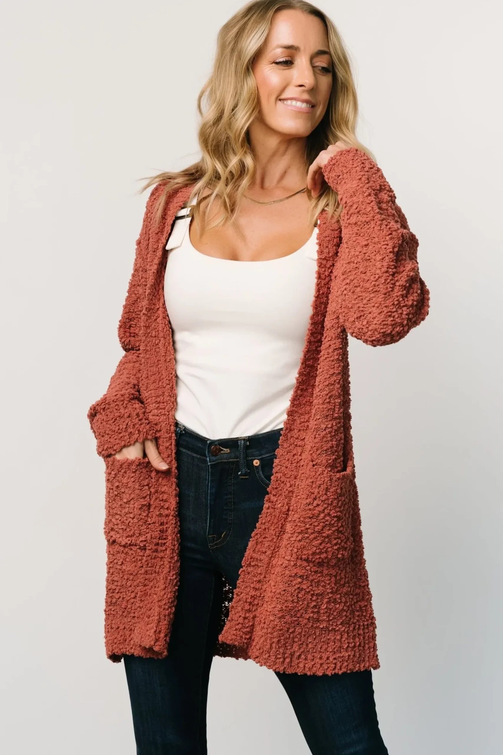 Discount Baltic Born Oxford Pocket Cardigan | Rust