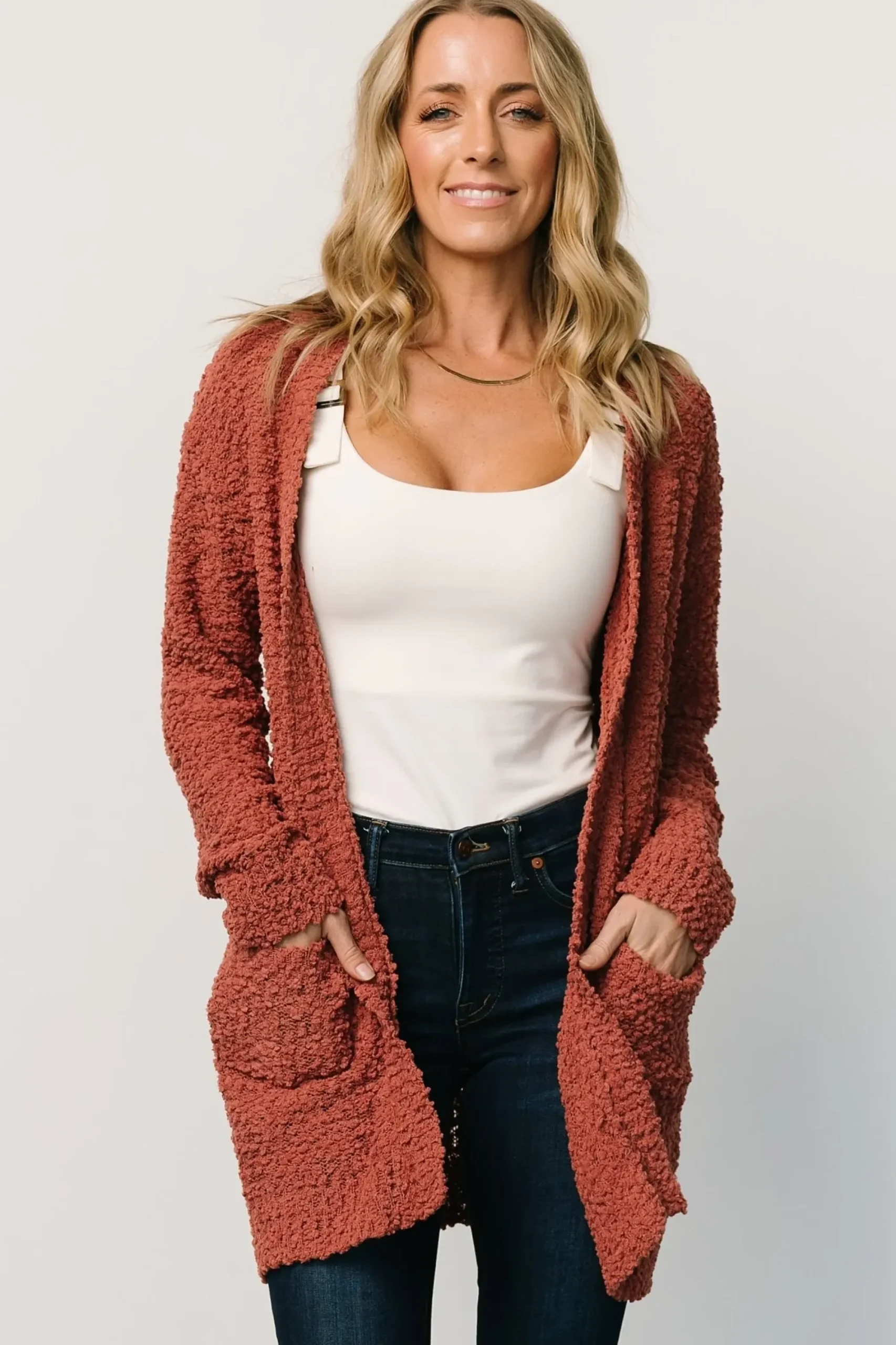 Discount Baltic Born Oxford Pocket Cardigan | Rust