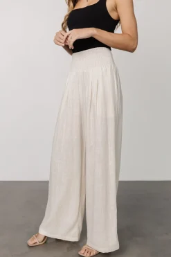 Hot Baltic Born Parvati Smocked Waist Pants | Natural