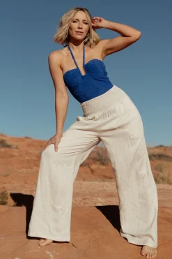 Hot Baltic Born Parvati Smocked Waist Pants | Natural