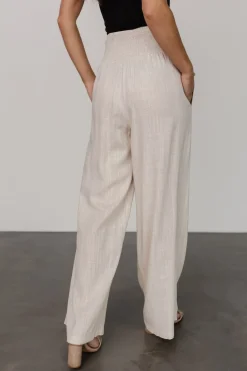 Hot Baltic Born Parvati Smocked Waist Pants | Natural