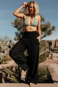 Clearance Baltic Born Parvati Smocked Waist Pants | Black