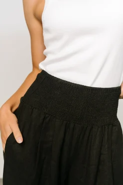 Clearance Baltic Born Parvati Smocked Waist Pants | Black