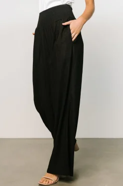 Clearance Baltic Born Parvati Smocked Waist Pants | Black