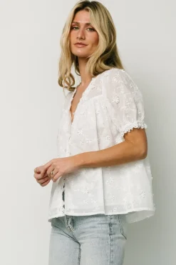 Sale Baltic Born Pauline Embossed Top | Off White