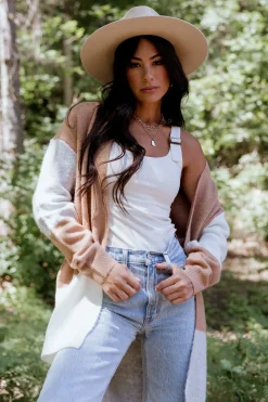 Clearance Baltic Born Pierson Color Block Cardigan | Camel