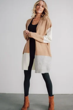 Clearance Baltic Born Pierson Color Block Cardigan | Camel