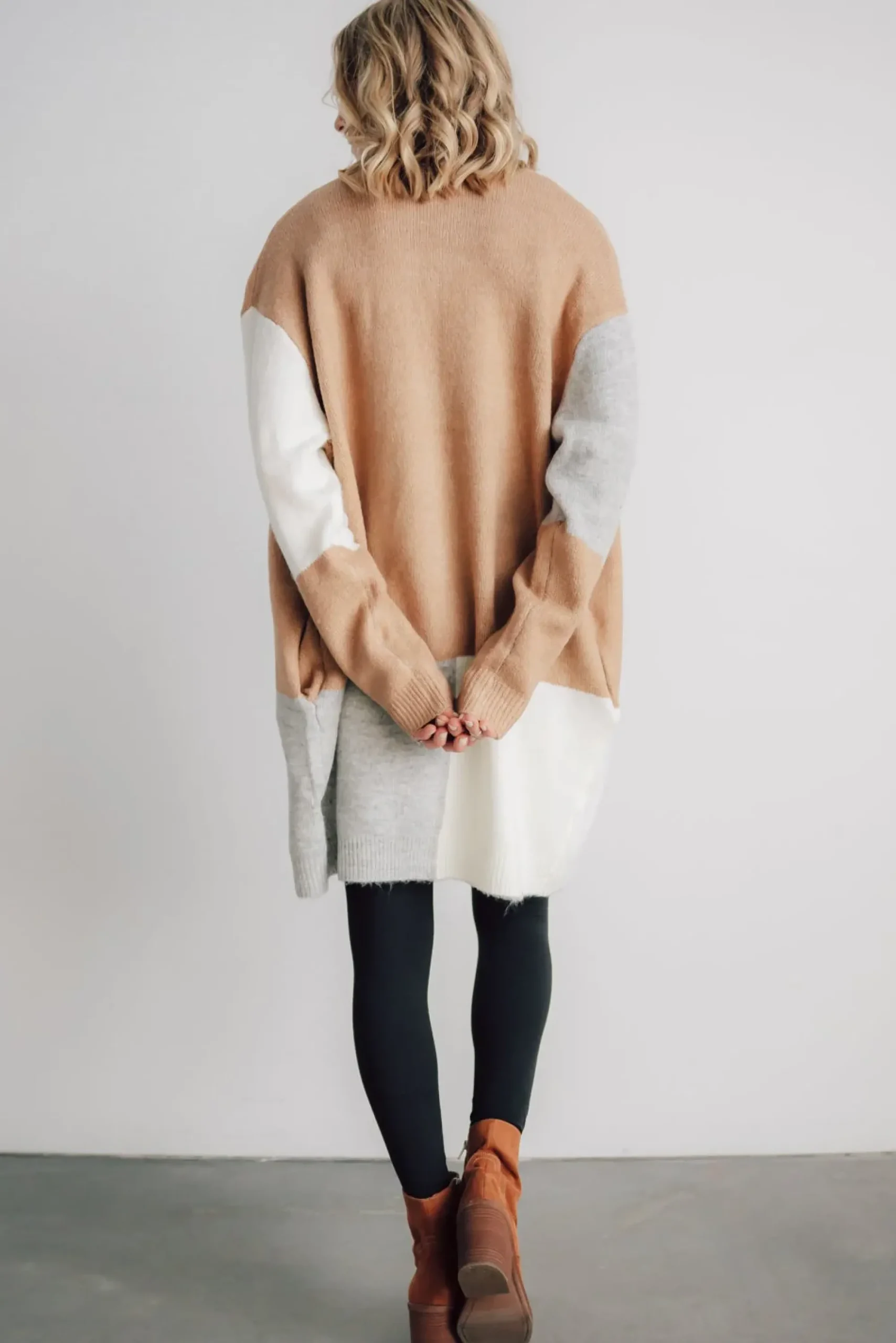 Clearance Baltic Born Pierson Color Block Cardigan | Camel