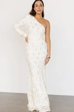 Online Baltic Born Porscha One Shoulder Gown | Cream