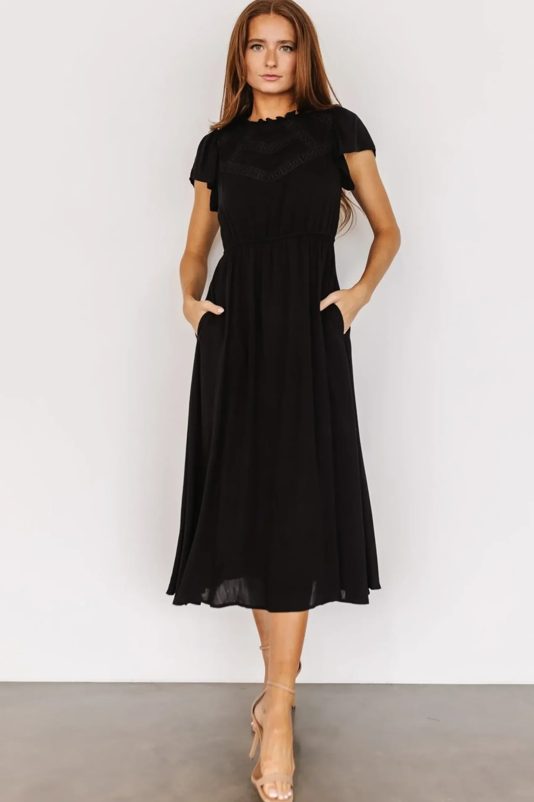 Discount Baltic Born Prestyn Midi Dress | Black