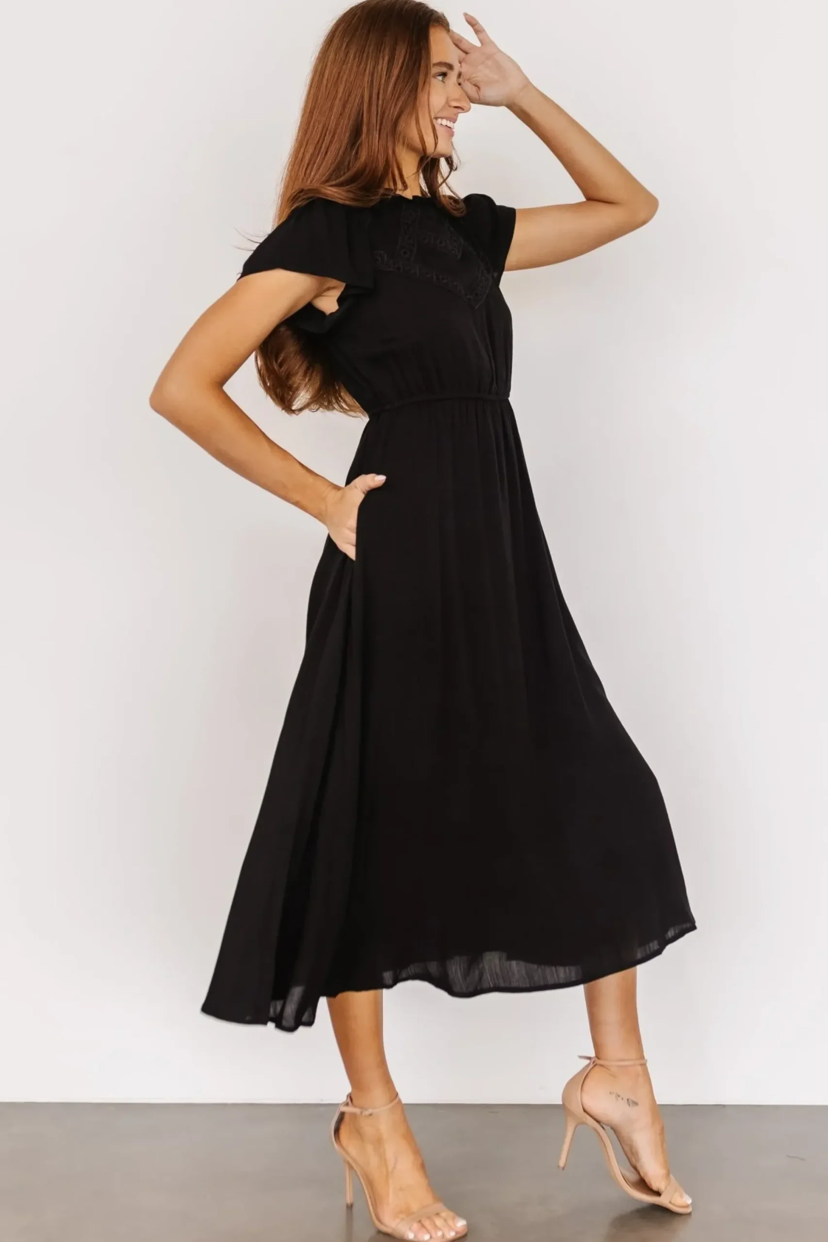 Discount Baltic Born Prestyn Midi Dress | Black