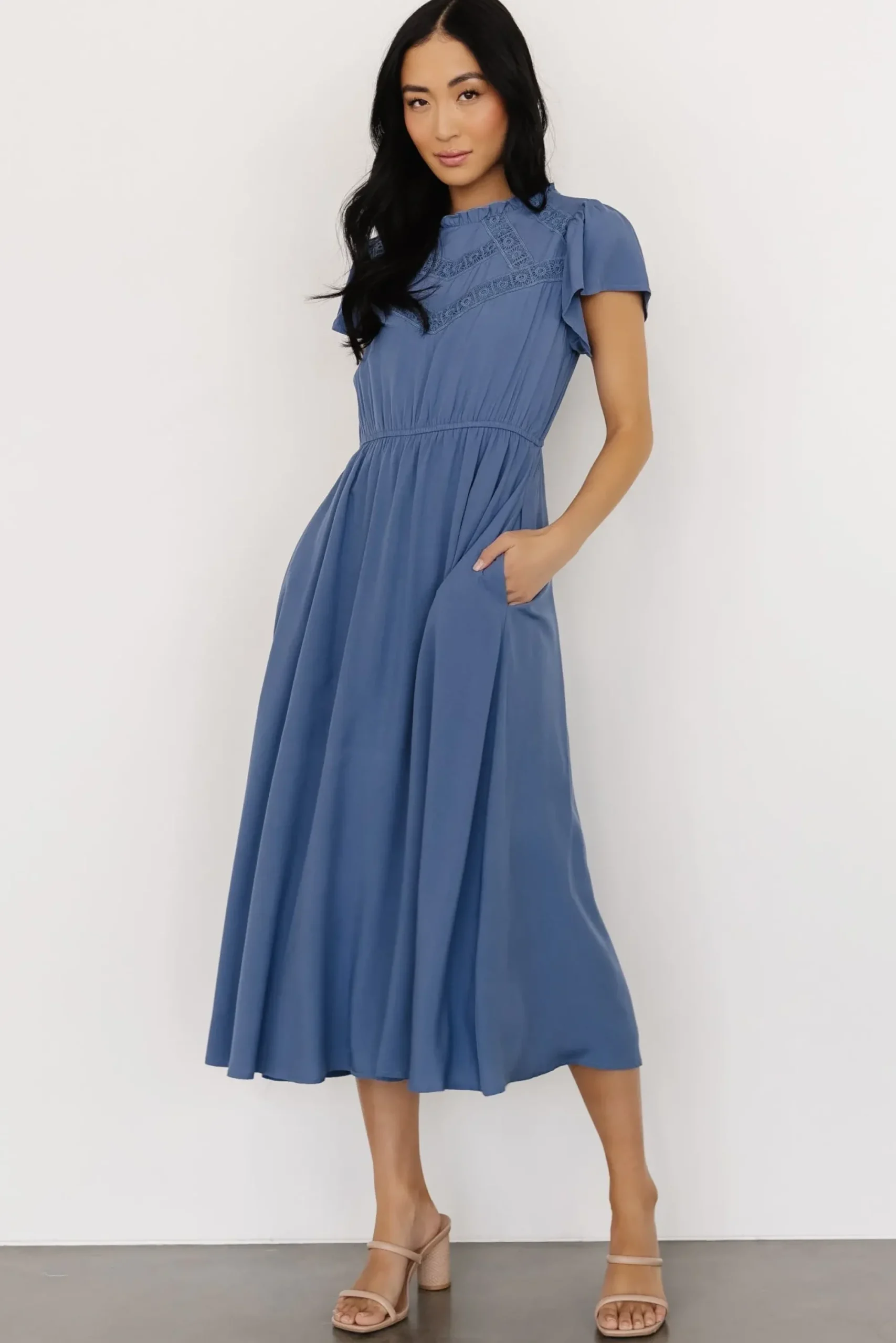 Outlet Baltic Born Prestyn Midi Dress | Blue