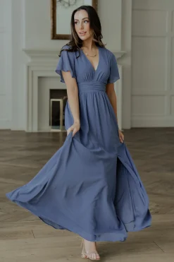 Clearance Baltic Born Ramona Maxi Dress | Whisper Blue