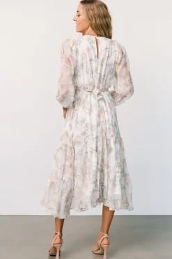 Clearance Baltic Born Raven Midi Dress | Off White Floral