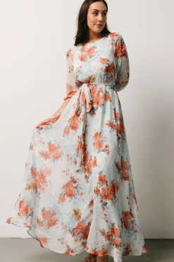 Online Baltic Born Rebecca Maxi Dress | Blue + Coral Blossom