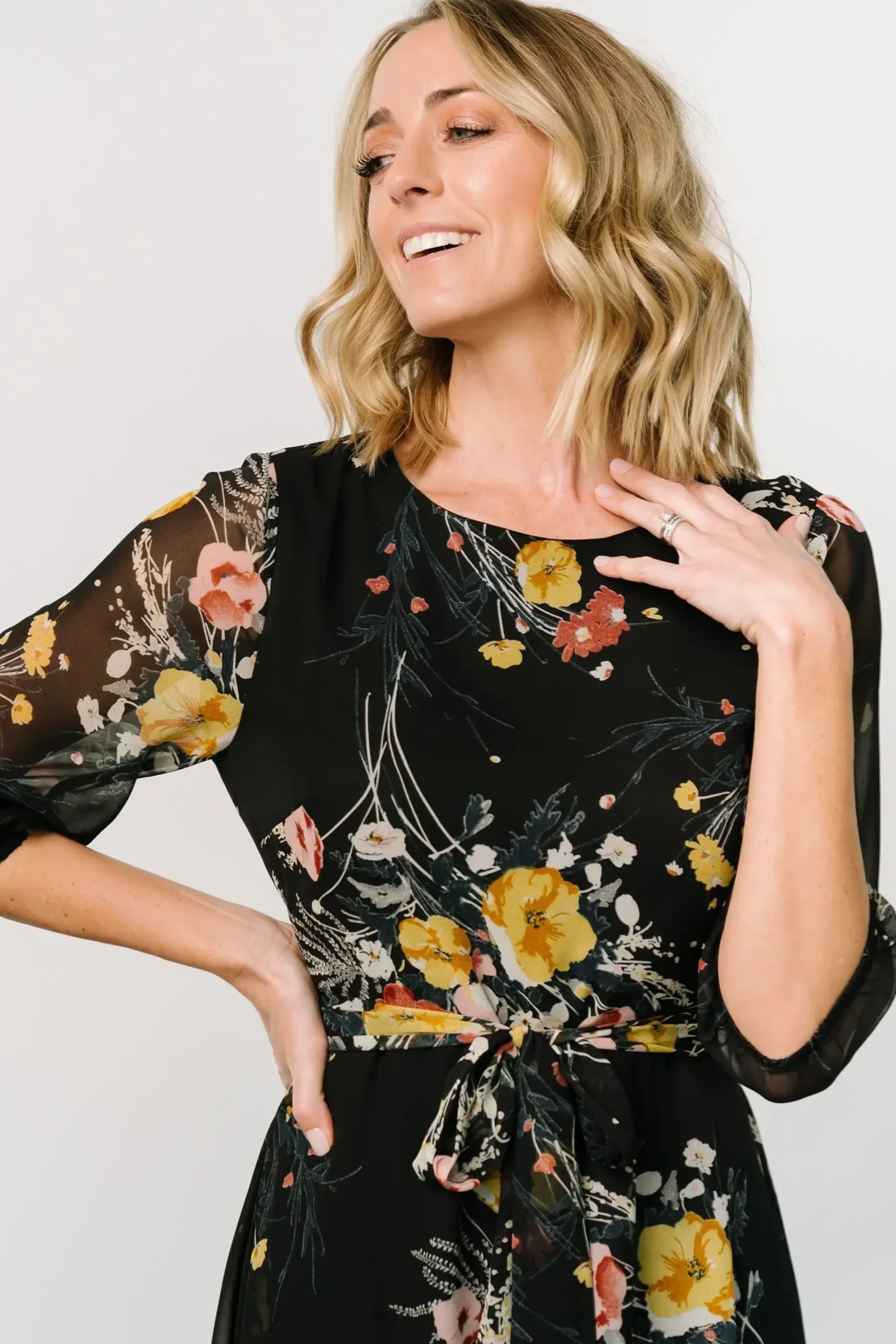 New Baltic Born Rebecca Maxi Dress | Botanical Floral