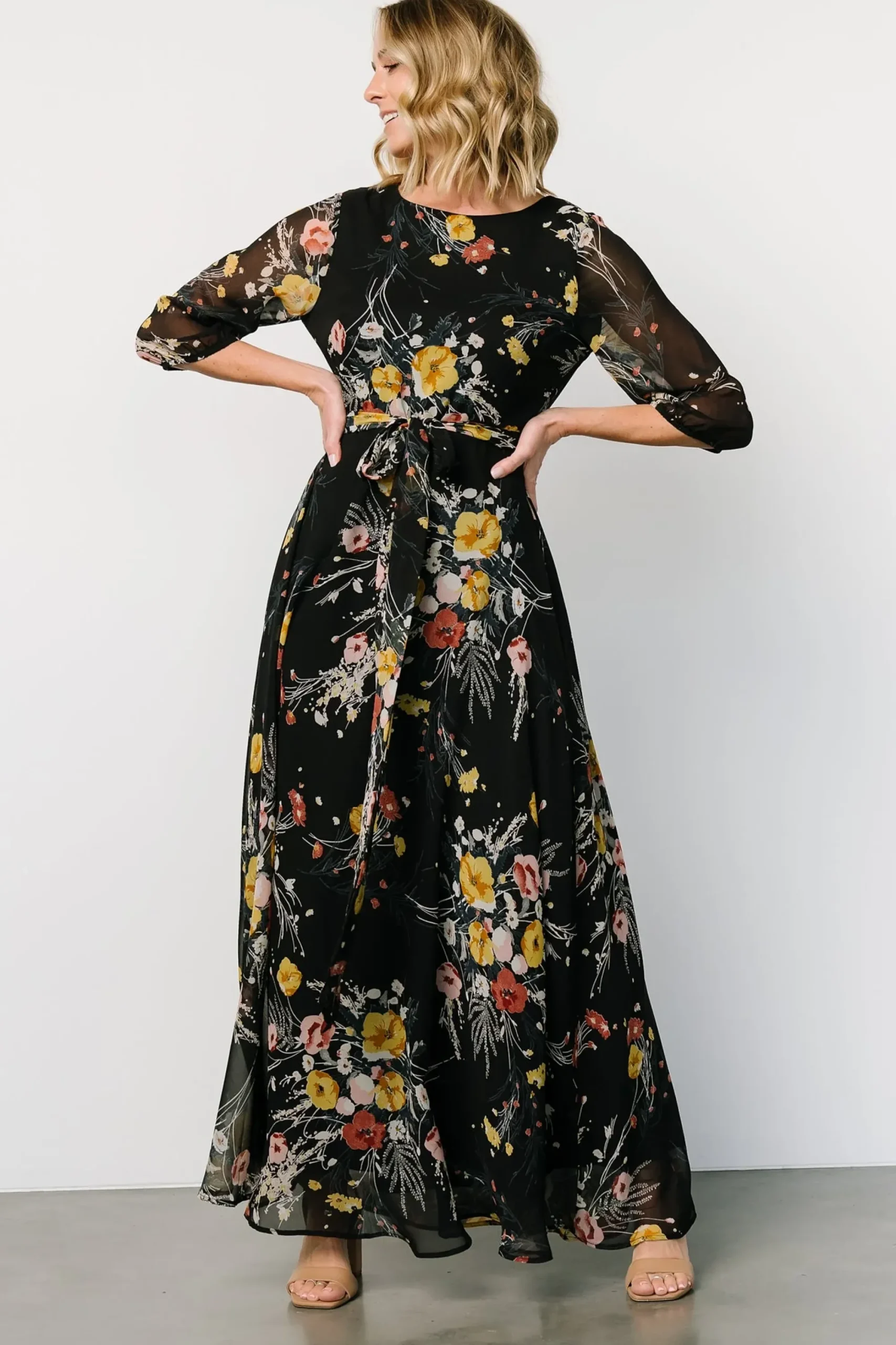 New Baltic Born Rebecca Maxi Dress | Botanical Floral