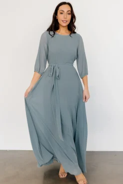 New Baltic Born Rebecca Maxi Dress | Dusty Blue
