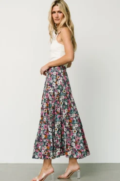 Hot Baltic Born Reilly Maxi Skirt | Navy Flower Print