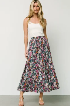 Hot Baltic Born Reilly Maxi Skirt | Navy Flower Print