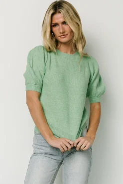 Fashion Baltic Born Remy Sweater Top | Light Sage