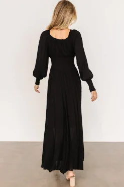 Discount Baltic Born Renata Dot Maxi Dress | Black