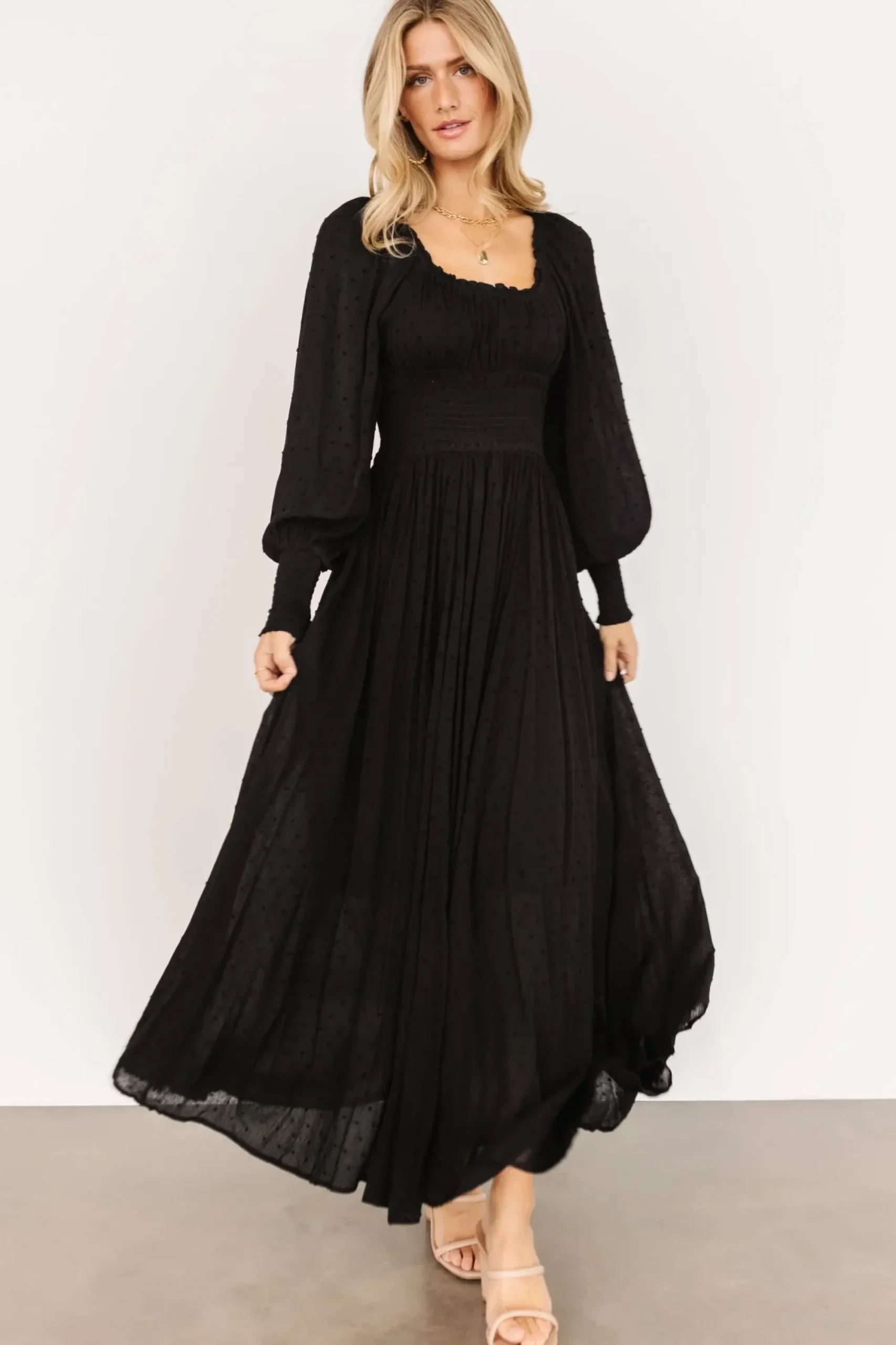 Fashion Baltic Born Renata Dot Maxi Dress | Dusty Olive