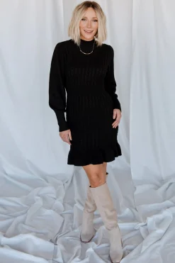 Fashion Baltic Born Rhonda Sweater Dress | Black