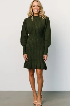 Fashion Baltic Born Rhonda Sweater Dress | Deep Olive