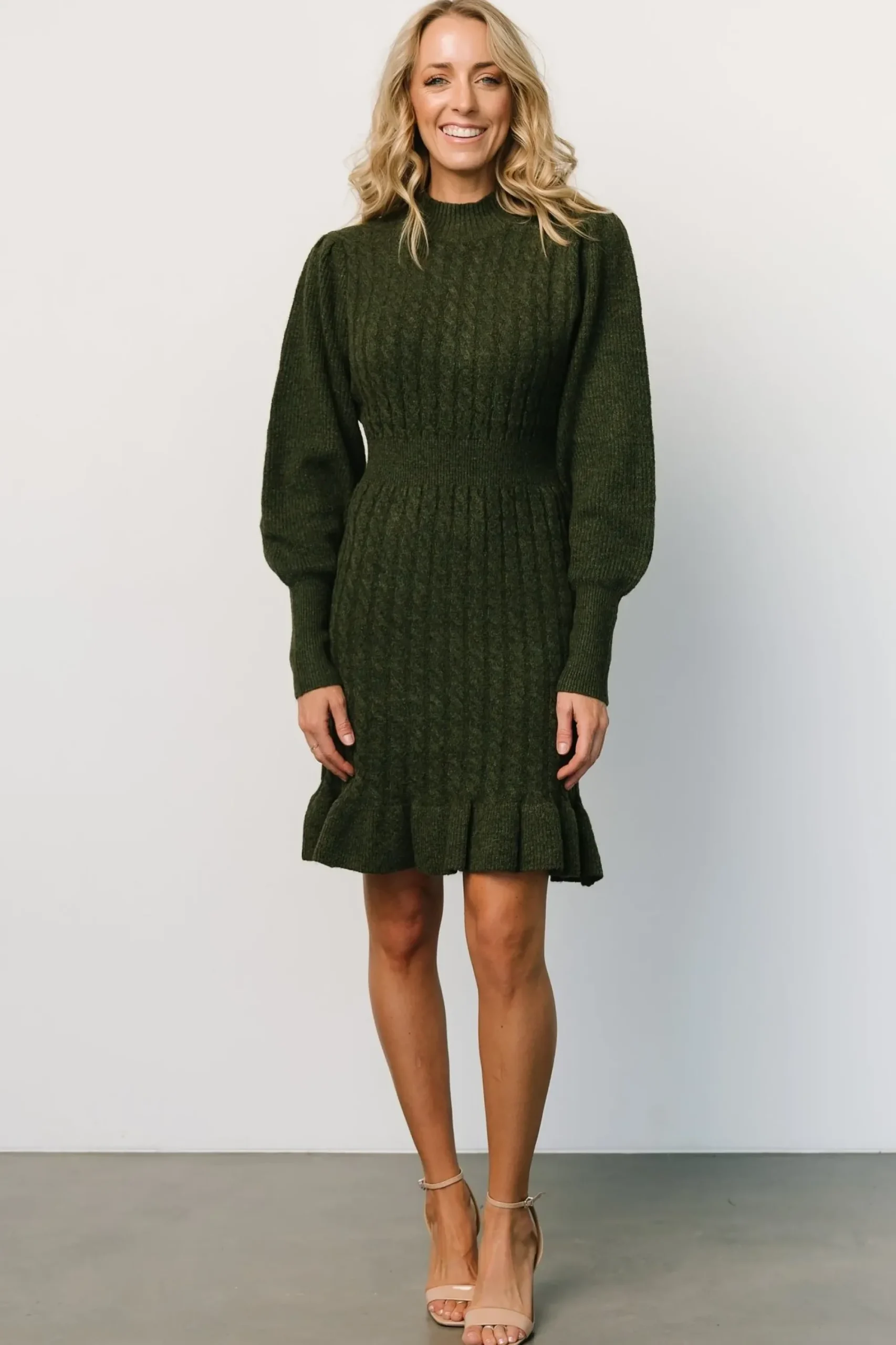 Fashion Baltic Born Rhonda Sweater Dress | Deep Olive