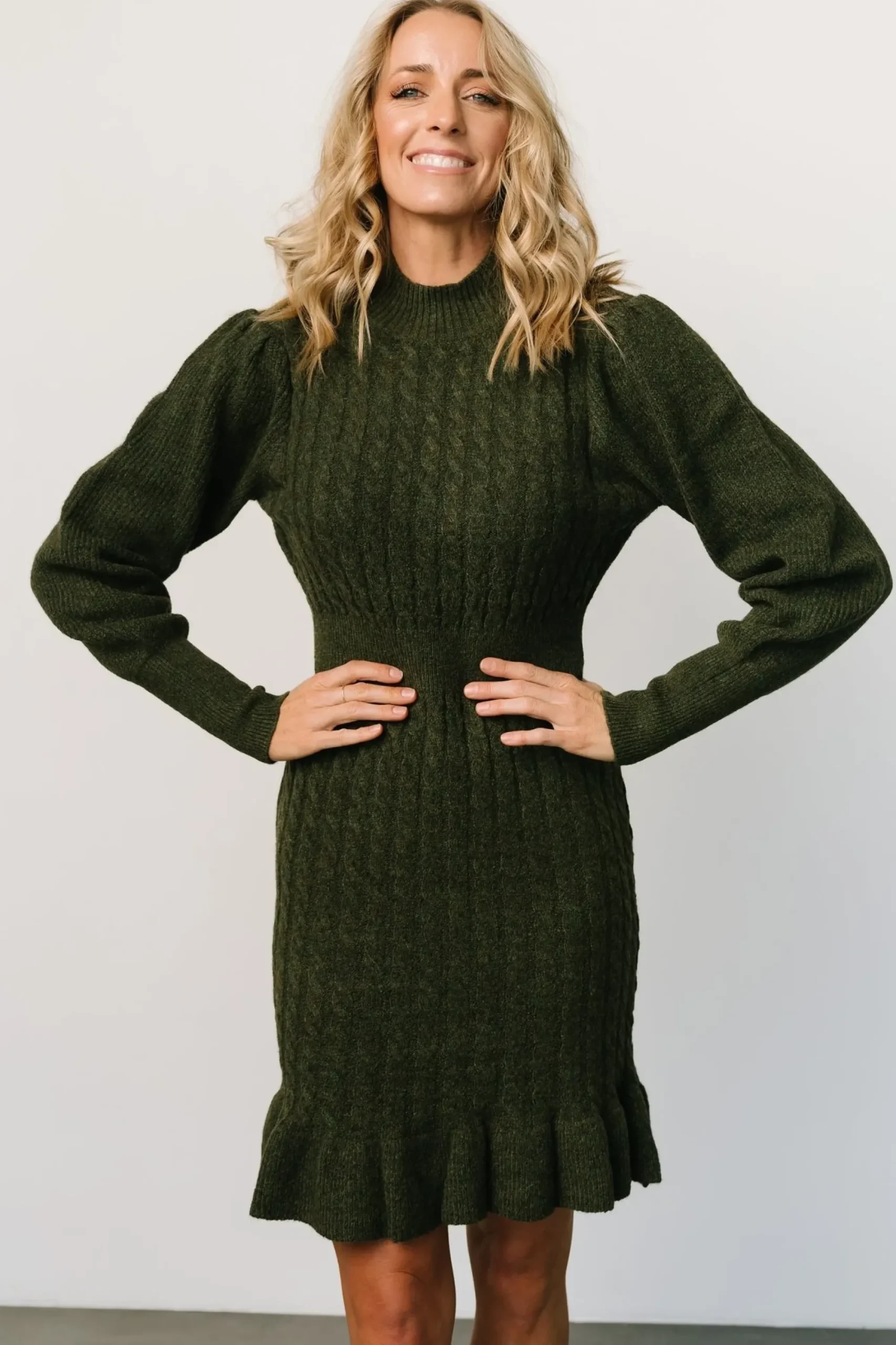 Fashion Baltic Born Rhonda Sweater Dress | Deep Olive