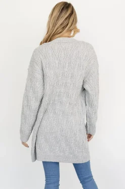 Hot Baltic Born Richey Cable Knit Cardigan | Gray