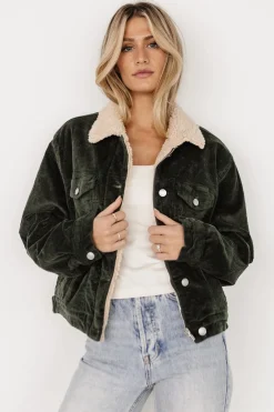 Outlet Baltic Born Ridley Corduroy Jacket | Olive