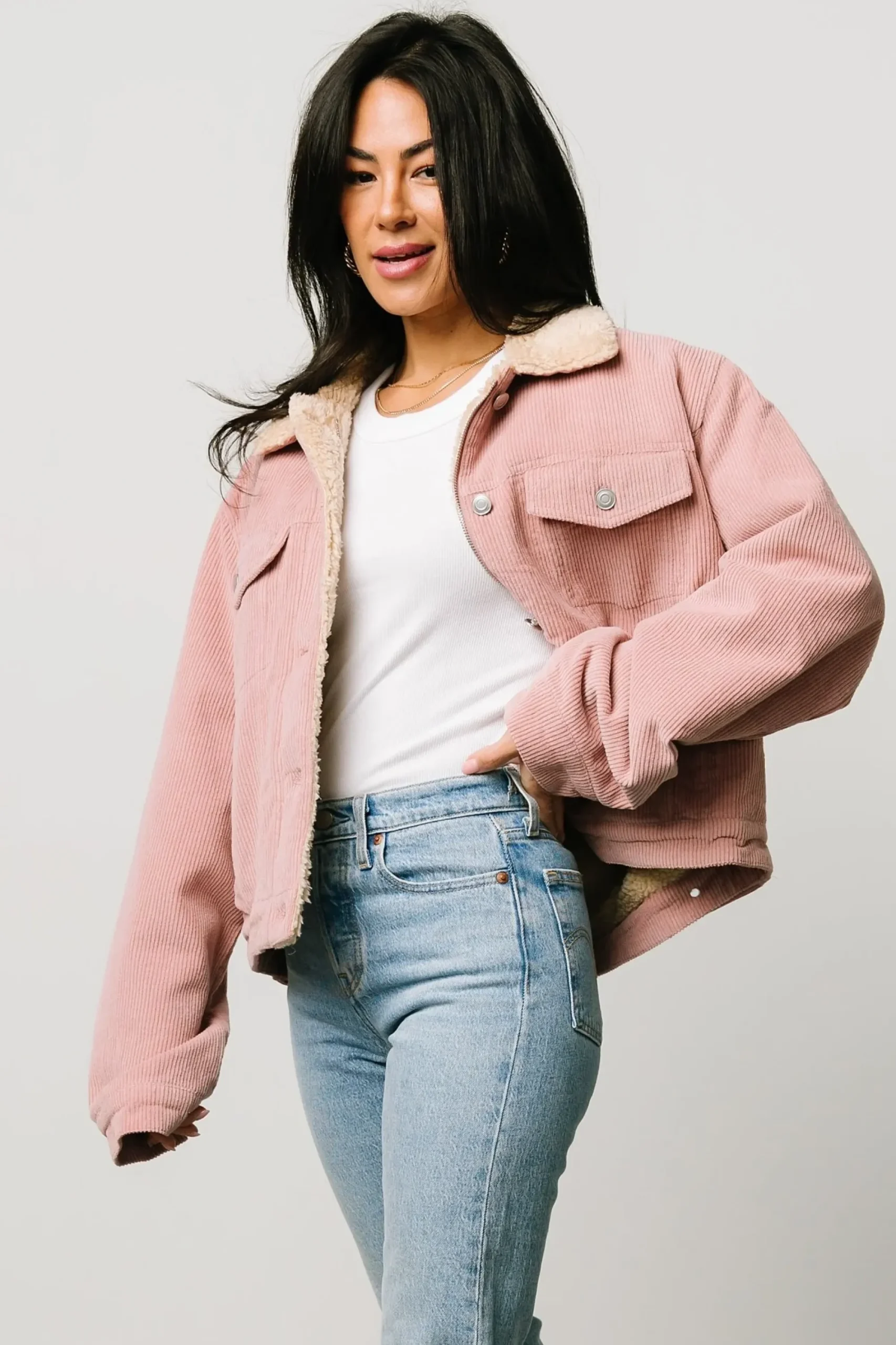 Hot Baltic Born Ridley Corduroy Jacket | Pink