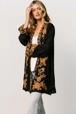 Hot Baltic Born Rigby Kimono | Black + Camel