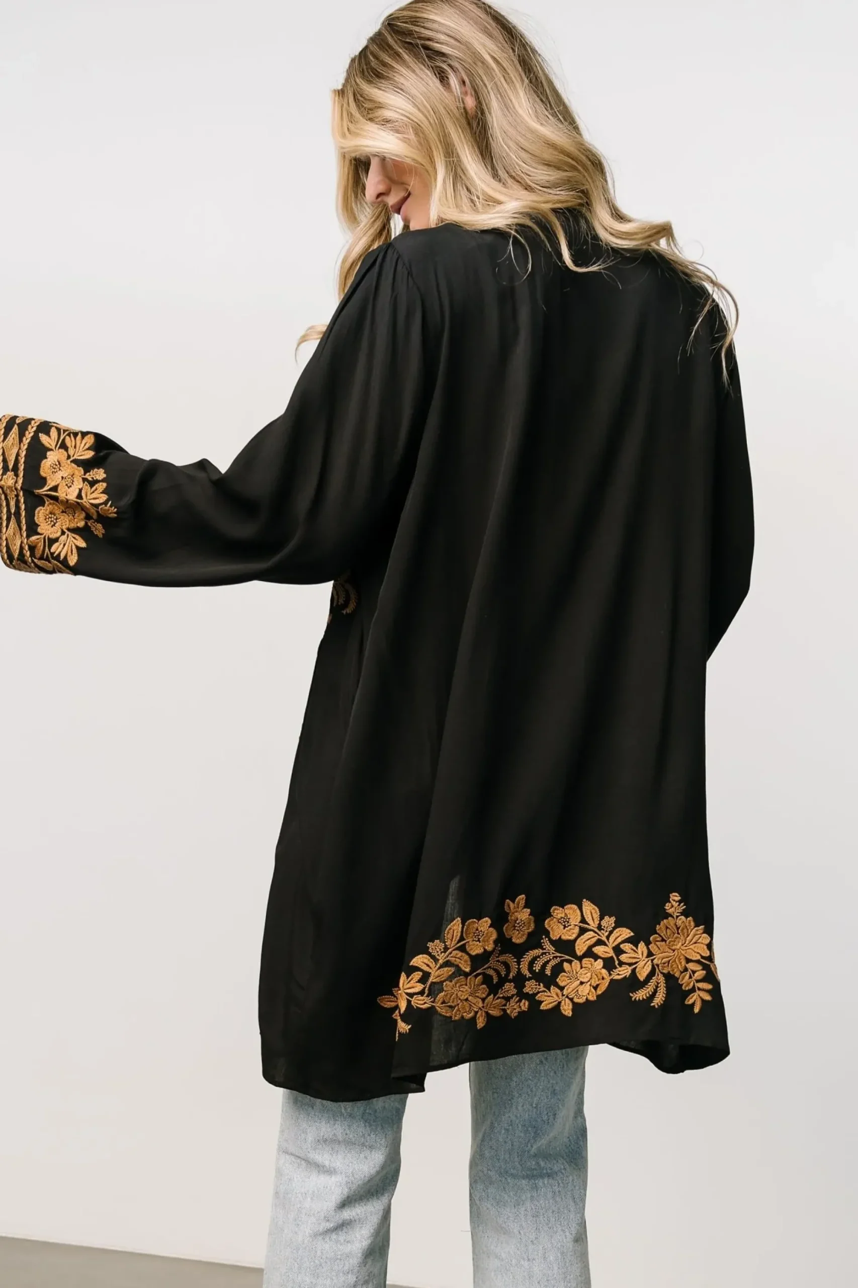 Hot Baltic Born Rigby Kimono | Black + Camel